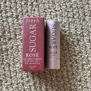 Fresh Sugar Lip Treatment in Rose Full Size 0.15 oz Tinted Balm Lipstick NIB